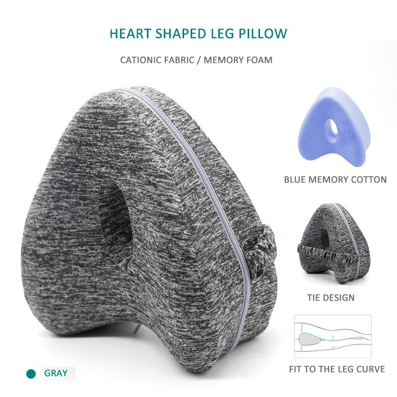 Memory Foam Leg Pillow Heart Pattern Design Bed Pillow For - Temu