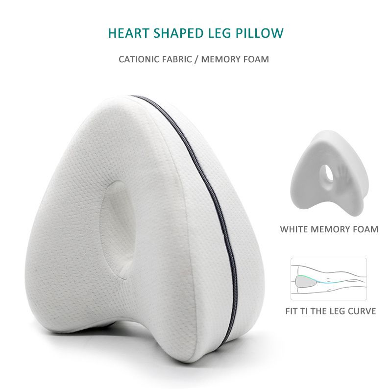 Clip Leg Pillow Heart Couple Pillow, Memory Foam Leg Pillow